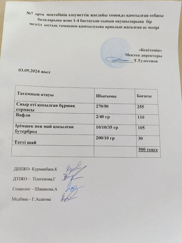 Ас мәзірі
