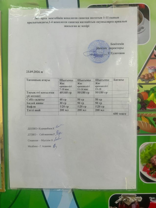 Ас мәзірі